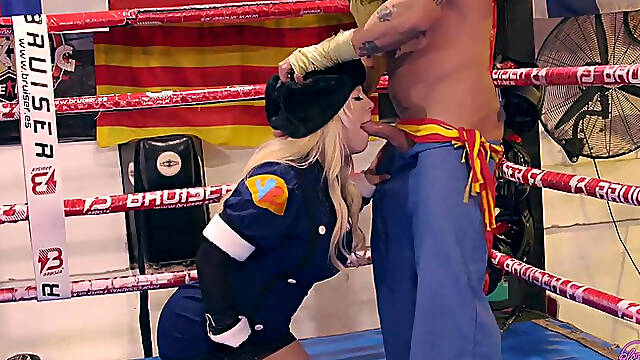 Fighting The Big Boobs Super Soldier
