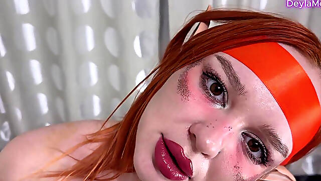 Busty Elf Tries Dick With Cum For The First Time. Does The Elf Have A Wet Pussy?