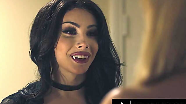 Turned Into A Vampire Trans Ariel Demure Wants Her Hot Gf For The Ete...