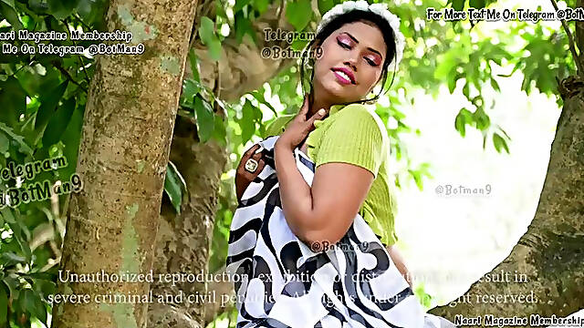 Barsha Opening Big Tits Bra Saree