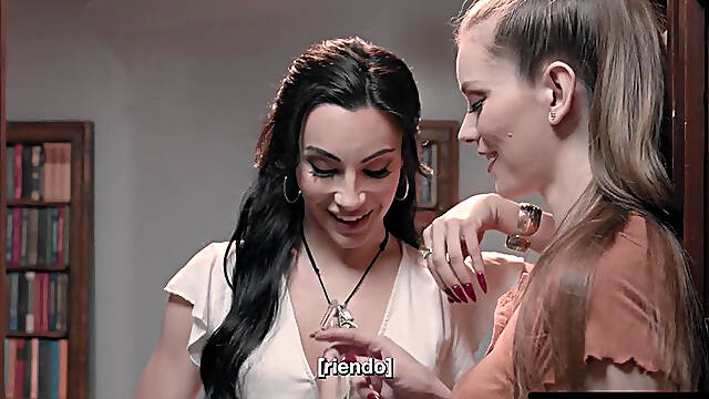 ADULT TIME - Trans Ariel Demure Fucks In Public Library W O Getting Caught - SPANISH SUBTITLES