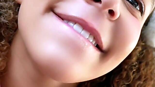 Jessy funny amateur teen brunette toying