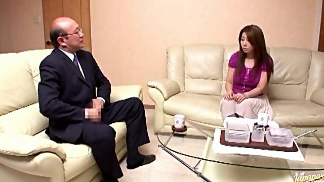 Asian chick Sakiko Mihara bends over and gets drilled from behind