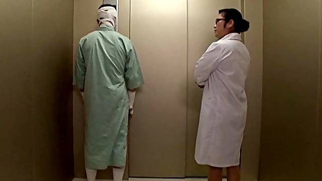 Japanese nurse Minako Komukai gets her pussy fucked by a patient