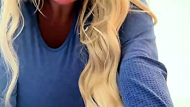 Two big tit blonde babes fucking a big