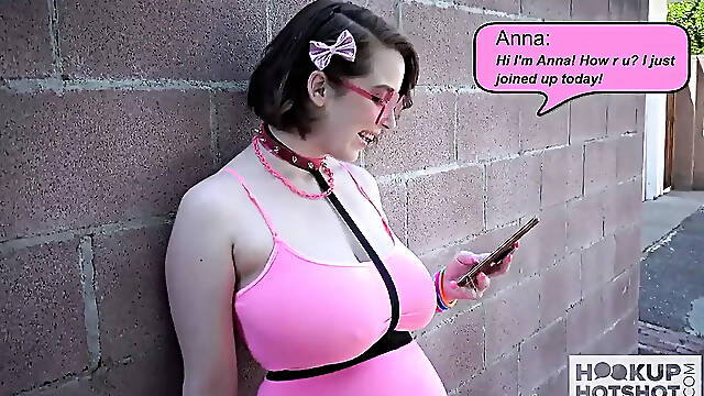 Huge tits teen slut Anna Blaze gets rammed hard by her date