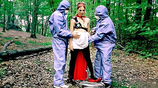 Ashley Fires fucked in the laboratory in the doggy style