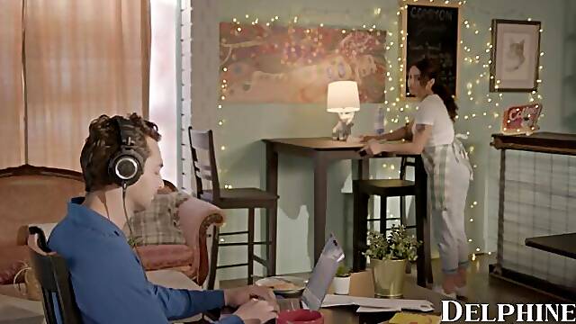 Matchless Morgan Lee and Vanessa Skys blowjob sex