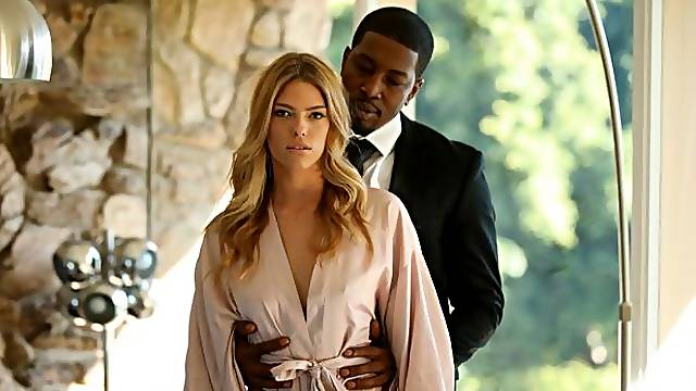 Beautiful interracial sex in the night with a white angel Leah Lee