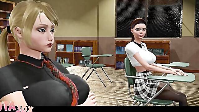 Futa3DX featuring bimbos transgender scene