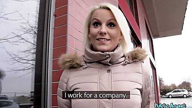 Big tits movie with bubbly Martin Gun from Public Agent