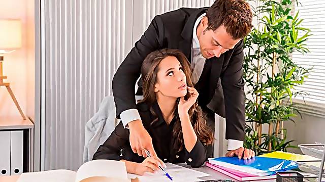 Liya Silver Gets Hot in the Office