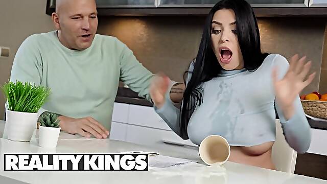 Tough Kira Queen and Thomas Stone - standing doggy trailer - RK Prime