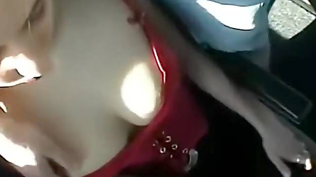 Shy girl with big breasts gets groped by 2 men on a bus