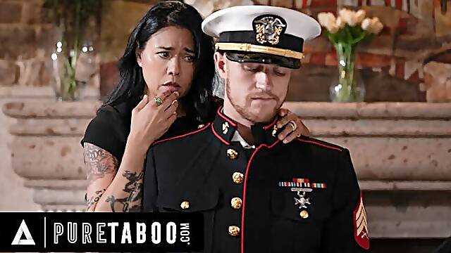 PURE TABOO Lonely Widow Dana Vespoli Wants Stepson To Wear Gone Husband Military Uniform &amp;...