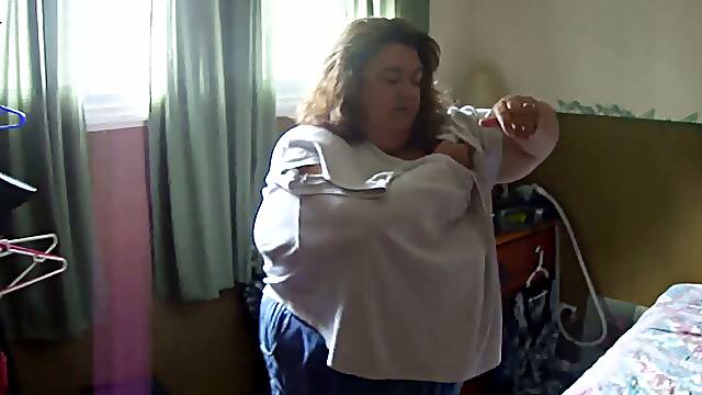 Busty amateur BBW naughty whore needs punishment on webcam