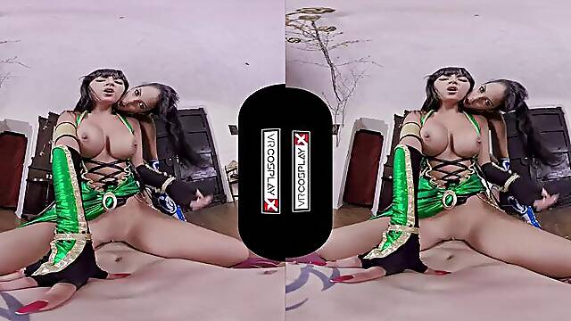 Mortal Kombat Jade and Kitana Sex VR ft. Alba De Silva Katrina Moreno: Big Tits, Big Ass Blowjob Porn