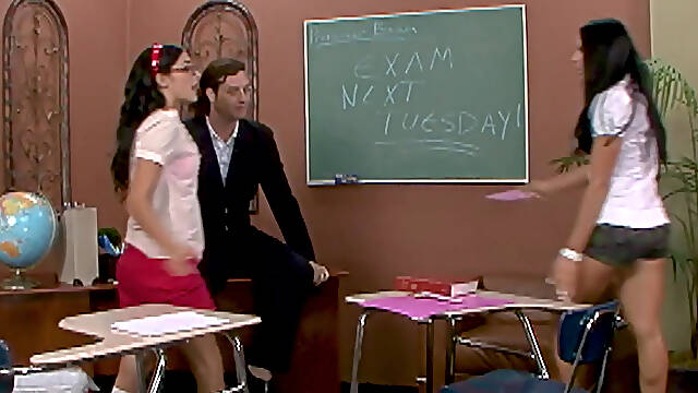 Presley Maddox and Audrey Bitoni banged in the classroom