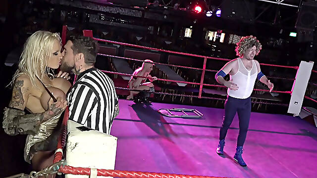 Sophie Anderson fake tits and rough sex in the ring