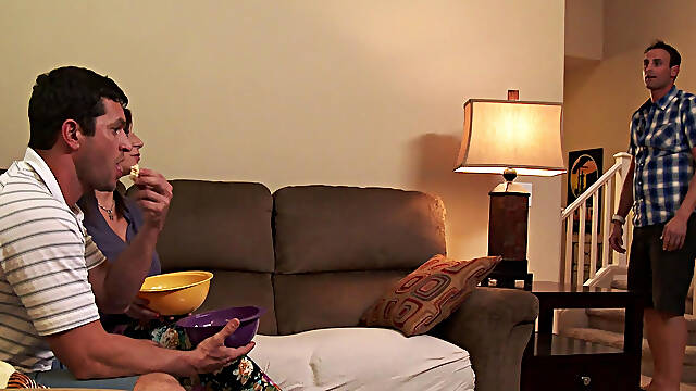 Mature Sara Jay with big tits cheats on her husband