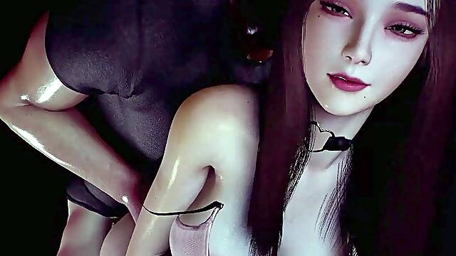 Busty 3D beauty treated to wild ride of hardcore fucking