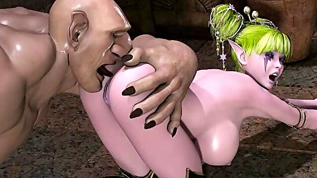 3D Busty Girls vs Big Cock Monsters