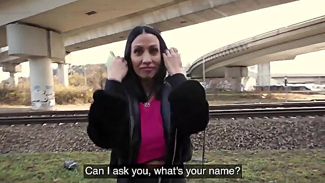 Wild Encounter With Italian MILF At Train Station