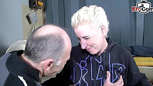 German Grandpa Looks For A Woman To Fuck On The Street