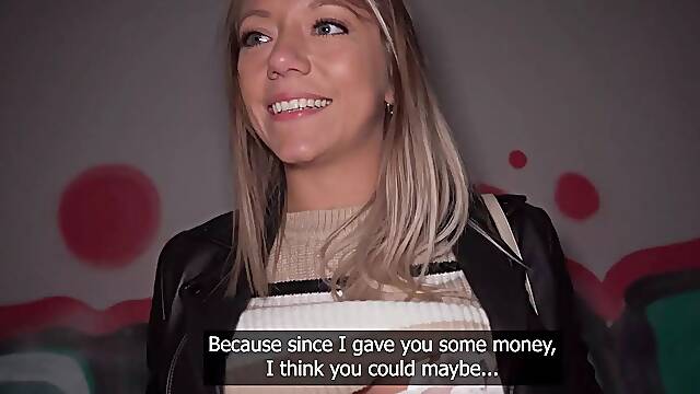 Public agent - blonde french chick caught masturbating in street hasty hard pound Pov Blowjob