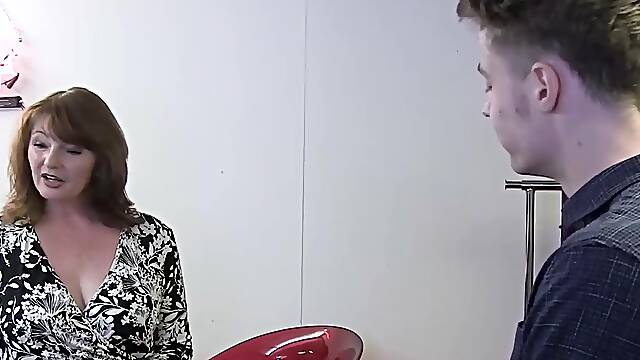 British MILF Lady Ava deepthroats like a champ while getting her tight pussy drilled hard