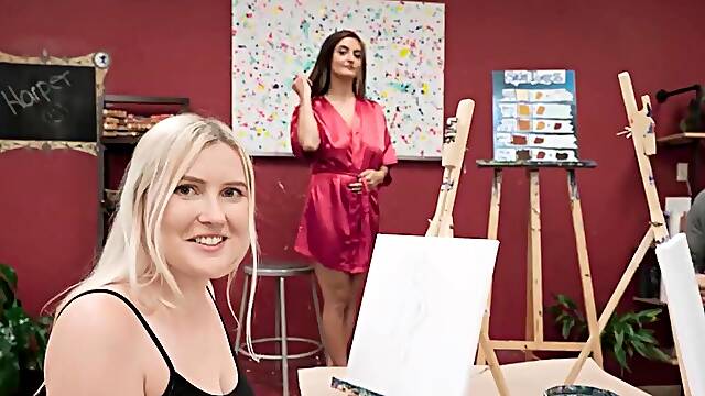 Theres no better art class than art in hot fucking