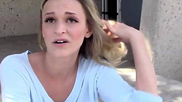 Hot blondie trades her tight snatch for cold hard cash in this outdoor adventure. Watch her big tits bounce as she takes a facial cumshot that will leave you begging for more. Dont miss out on this...