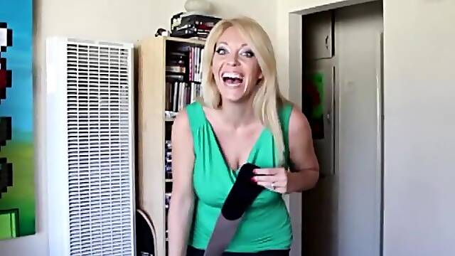 Busty mature jerking and titfucking pov