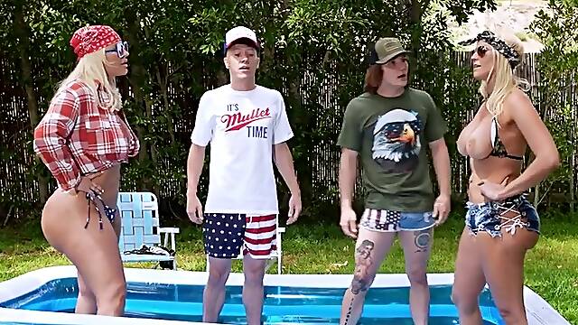 Jenna Starr - Truth Or Dare Turns Into A Milf Swap Fuck Fest! [hd