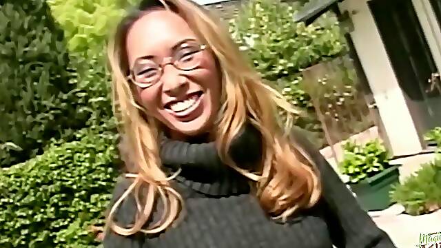 When The Attractive Asian Blonde Begins Craving Deep Anal Thrusts, The Garden Turns Heated