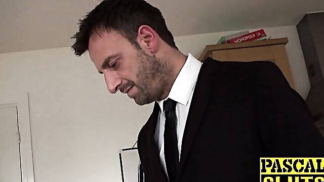 Dark haired milf gets the hardest fuck session of a lifetime