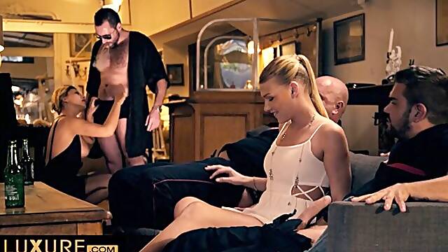 Orgy and anal sex with gorgeous babes