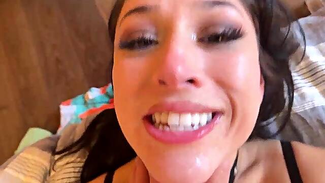 Brattish stepsister punishes her perverted stepbrother