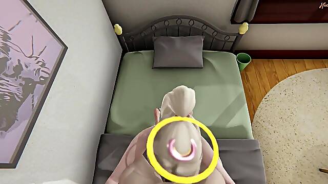 Mercy gets POV fingered before swallowing a load of cum - Overwatch Hentai