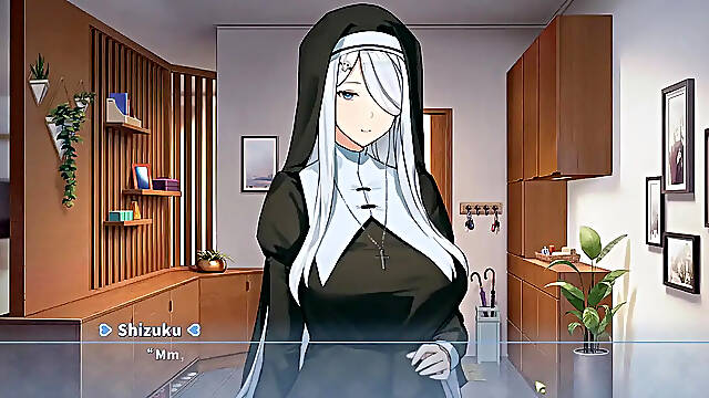 Animated Nuns Get Naughty in Harem Game Ep 19