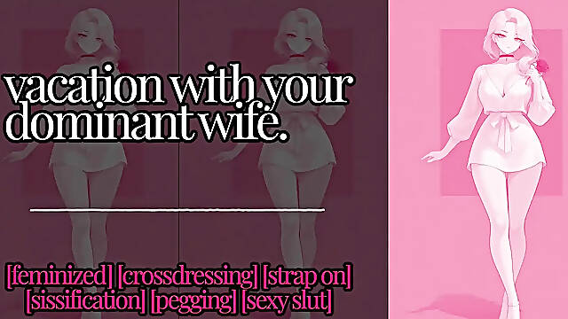 Mistress turns sissy submissive with big tit MILF