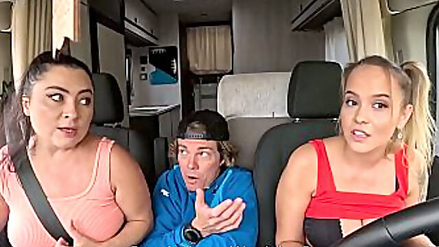 BangVan - Horny Minivan Driver Jennifer Mendez Rescues Lost Hikers and Gets Rewarded!