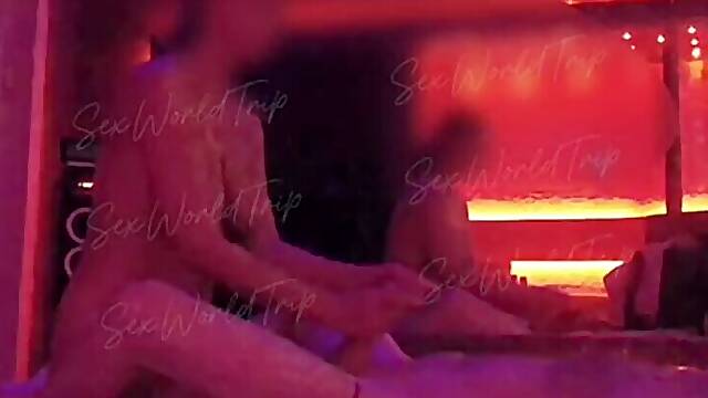 Amateur Russian teen gives a hand job and gets lingam massage