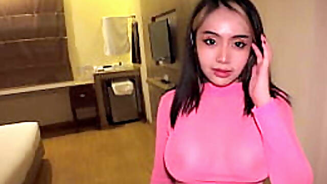 Thai nightclub beauty takes huge cock in her ass