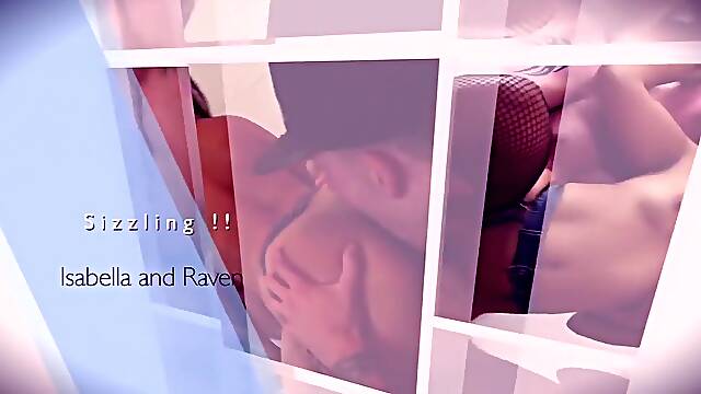 Exotic pornstars Isabella DeSantos and Raven Bays in amazing big ass, cunnilingus adult scene
