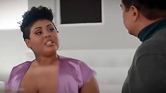 Simone Richards - Masseur Sneaks A Glory Hole Pussy Snack In Hd