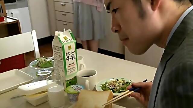 Her Breasts Licked and Sucked by Her Step father-in-Law