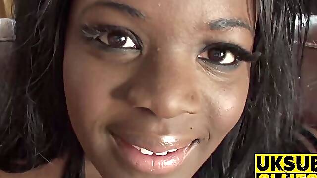 UKSubSluts.com - Edens big tits and hammering by daddy Pascal after BJ