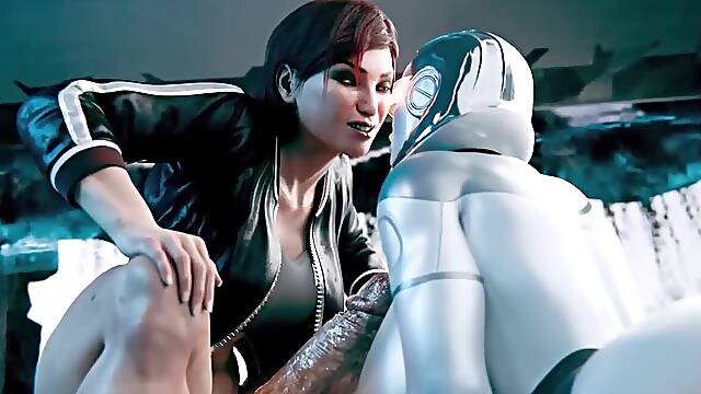 Futanari Cyber ​​Sex With Huge Tits - 3d Futa Animation Anal Sex With Cum Where Girl Have Orgasm