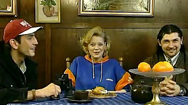 German mature beauty surrenders to wild, vintage passionate heat